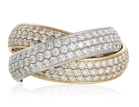 cartier trilogy rings|cartier trinity ring with diamonds.